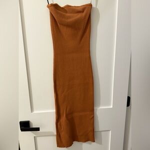Forever 21 Strapless Terracota Dress